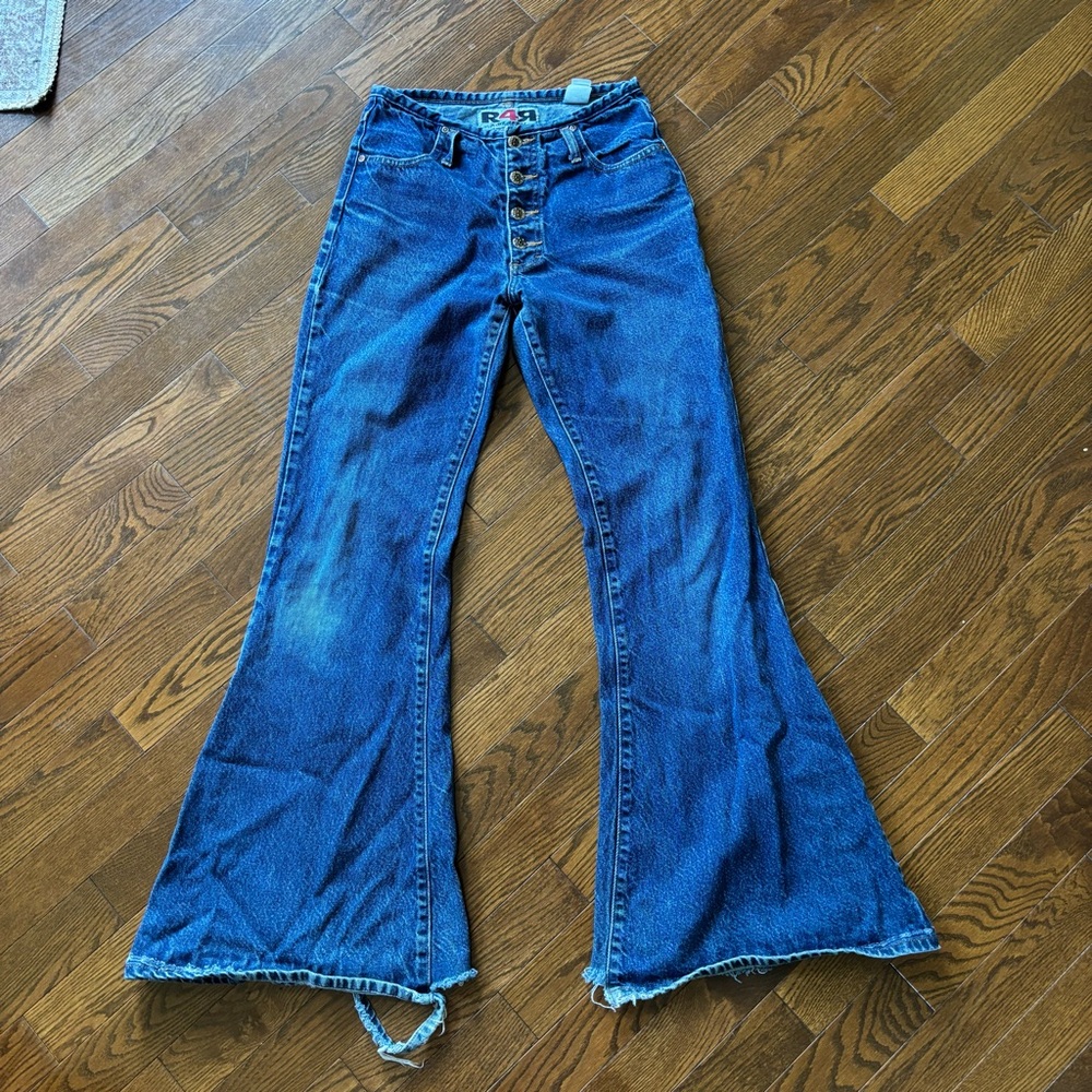 Rave 4 Real Vintage-Inspired Blue High-Waist Flare Jeans